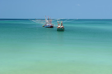Fishing boat for squids