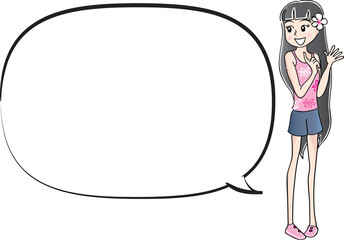 kids with speech bubble background
