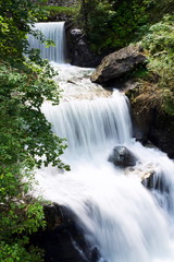 Obraz premium Waterfall on Talbach creek trail from Schladming to Untertal, Austria