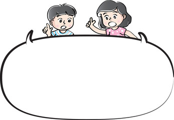 kids with speech bubble