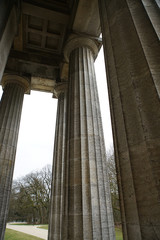 Fototapeta premium Pillars of a Greek temple made of limestone