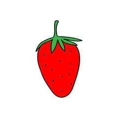Strawberry icon simple