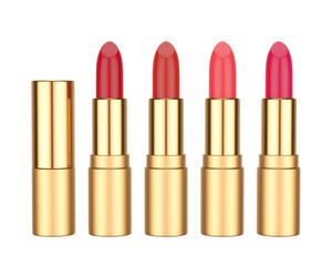 Lipstick isolated on white background, 3D rendering