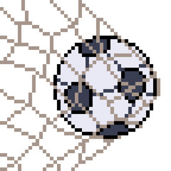vector pixel art football