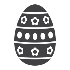 Easter egg glyph icon, easter and holiday, celebration sign vector graphics, a solid pattern on a white background, eps 10.