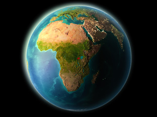 Rwanda in the evening