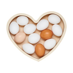 Egg. Healthy diet. Breakfast. View from above. 