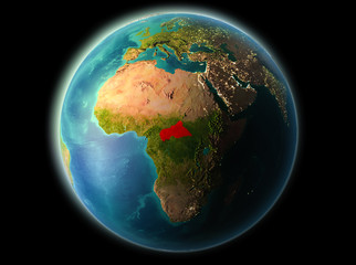 Central Africa in the evening