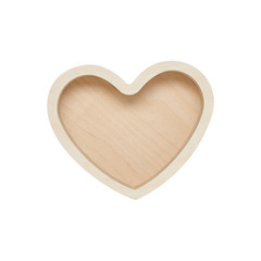 Wooden box. Gift. A heart. Valentine's Day. I love. For your design. 