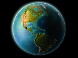 Haiti in the evening