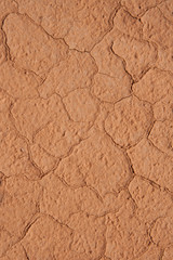 Dried red clay