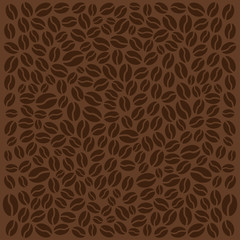 Coffee background with beans. Vector illustration