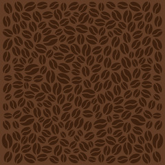 Coffee background with beans. Vector illustration