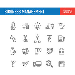 Business Management Line Icon