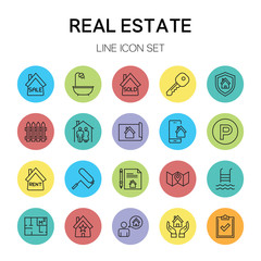 Real Estate Line Icon