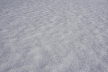 Schneedecke von oben