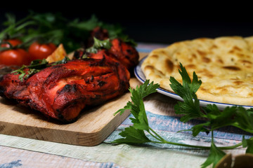 Handmade tandoori Grill Indian food