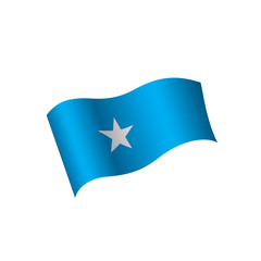 Somalia flag, vector illustration