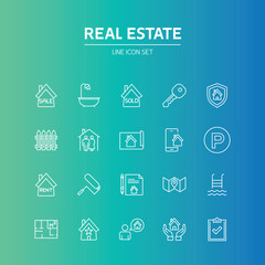 Real Estate Line Icon