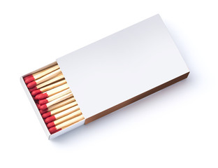 Box of matches, isolated