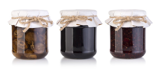 different jam jars