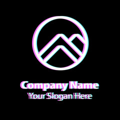 Abstract graphic icon, logo design template, symbol for company