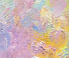 Colorful abstract painting background. Highly-textured oil paint. Texture palette knife. High quality details.   Can be used  for web design, art  print, textured fonts, figures, shapes, etc.