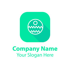 Abstract graphic icon, logo design template, symbol for company