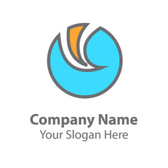 Abstract graphic icon, logo design template, symbol for company