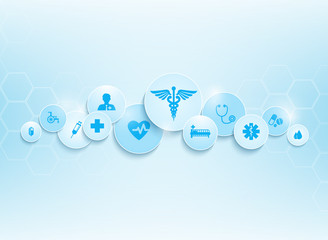 Medical background and icons