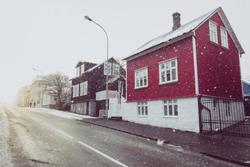 streets of reykjavik - obrazy, fototapety, plakaty