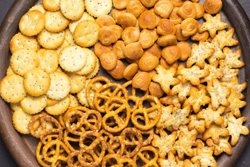 assortment of snacks on a plate