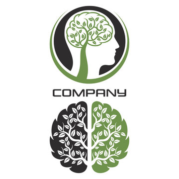 The tree and the human brain of the logo