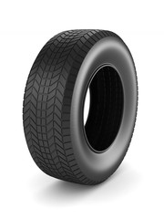 tire on white background. Isolated 3D illustration