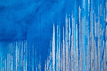 Concrete wall, concrete slate, streams of spray paint, graffiti, street art, blue, backdrop, old, texture, graphics, roughness, shabby, vintage, abstraction, art, antiquity