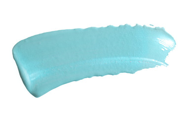 Abstract acrylic color brush stroke. Isolated.