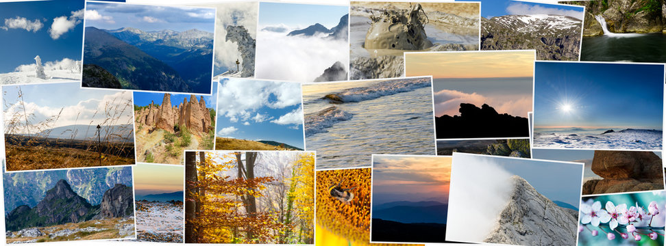 Collage of nature photos