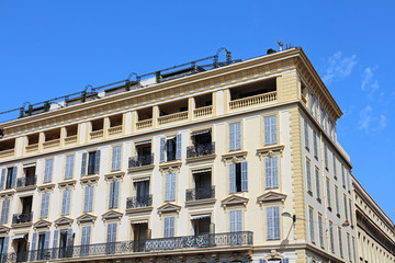 Fototapeta na wymiar Old town building - Real Estate - Nice - France