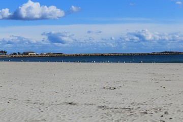 Beach in the morning in Santa Pola in southern Spain