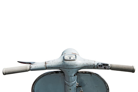 scooter Lenker mit altem Lack.