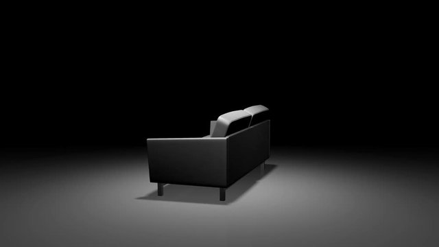 Animation of the rotation of the sofa