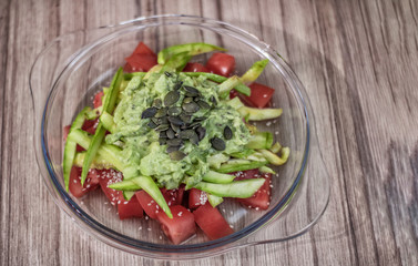 Healthy salad, dinner