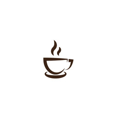 Cup of coffee icon, logo design.
