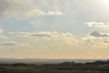 Troubled skies over the Badlands