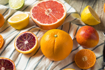 Assorted Raw Organic Citrus Fruit