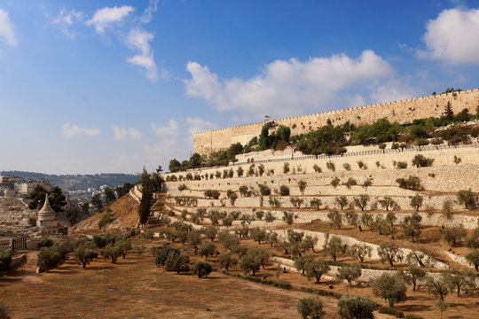 The Wall of the Old City of Jerusalem, Israel