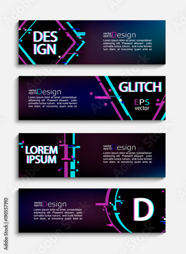 set of abstract minimal modern trendy banners and flyers with advertise flyers
