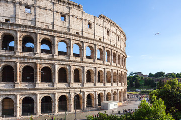 Fototapeta na wymiar Colosseum front view