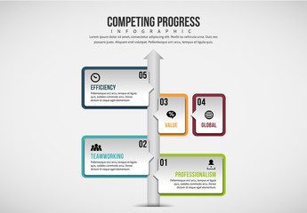 Talk Bubbles and Arrow Infographic 1