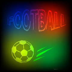 Football symbol illustration. Vector illustration.